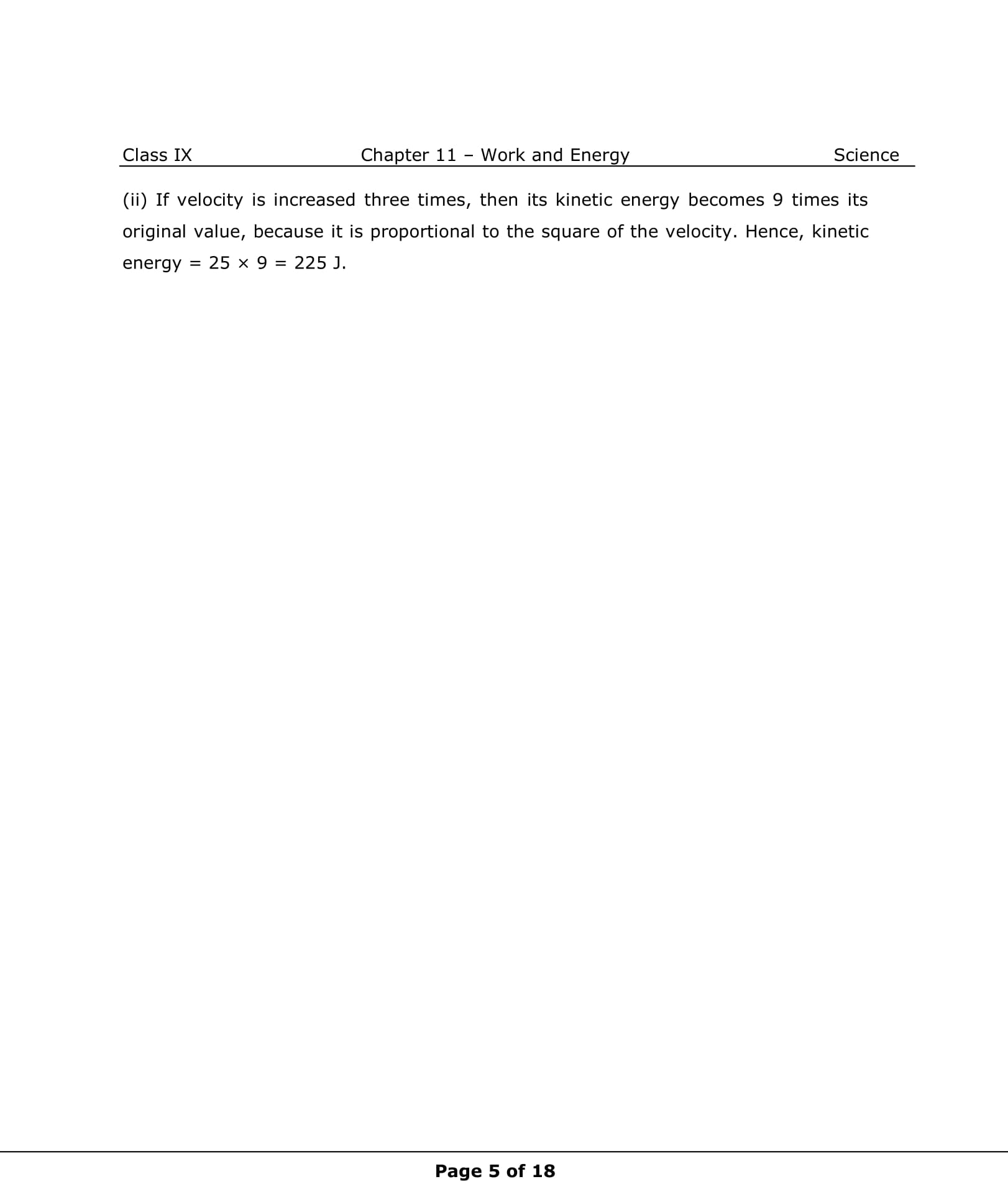 Class 9th Science Work and Energy NCERT Solution CBSE 2023