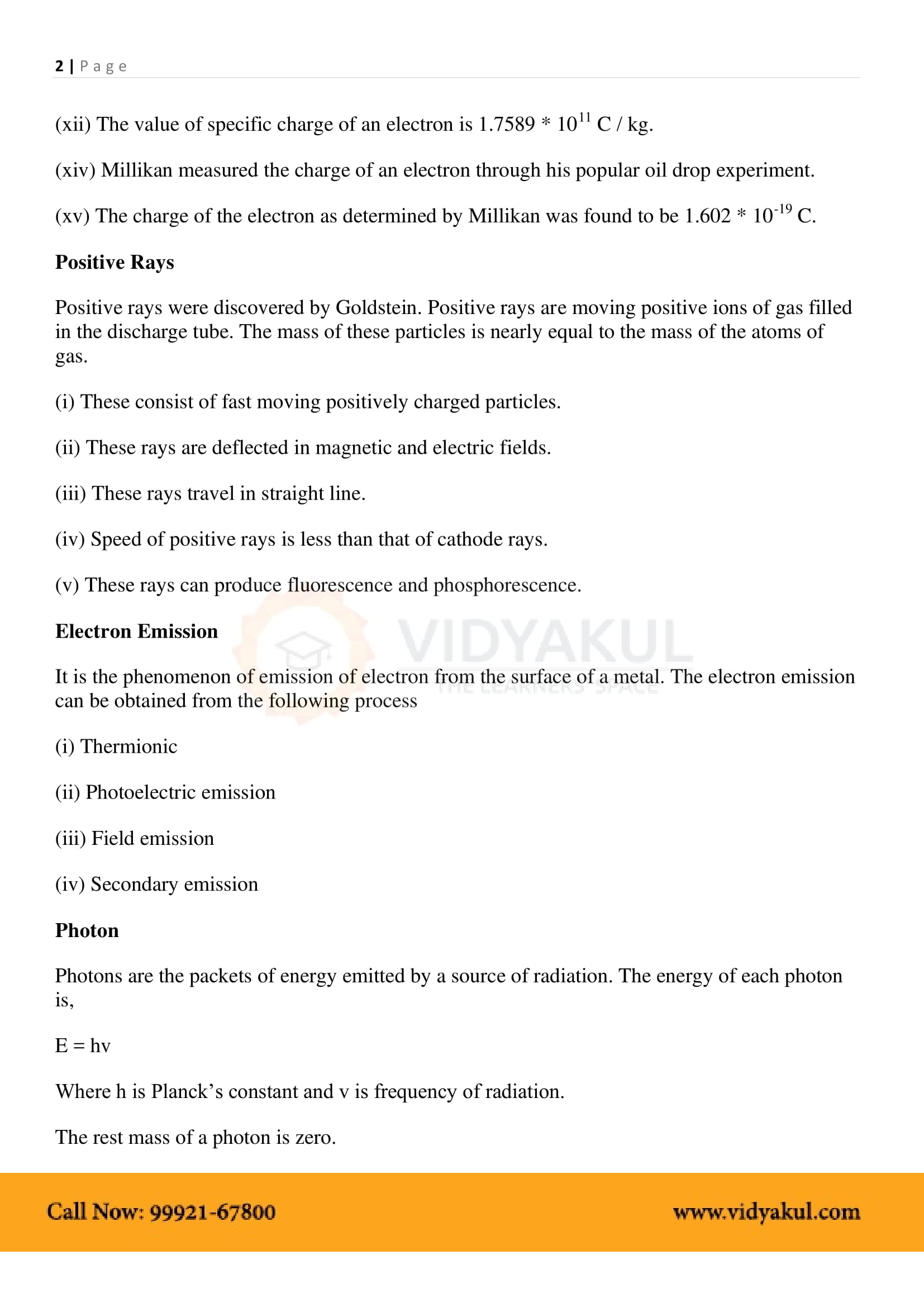 Dual Nature of Radiation and Matter Class 12 Physics Notes Part - 3