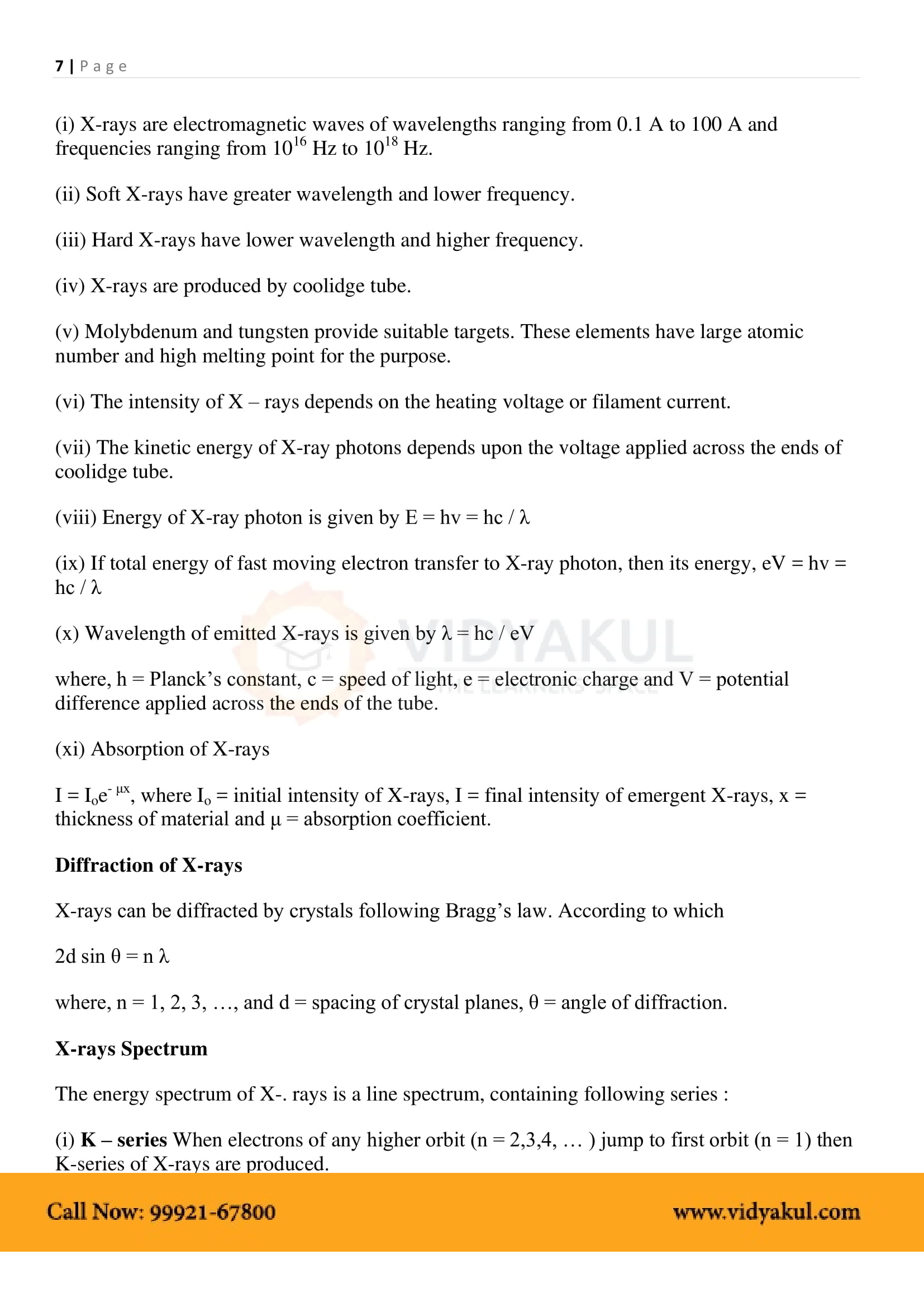 Dual Nature of Radiation and Matter Class 12 Physics Notes Part - 8