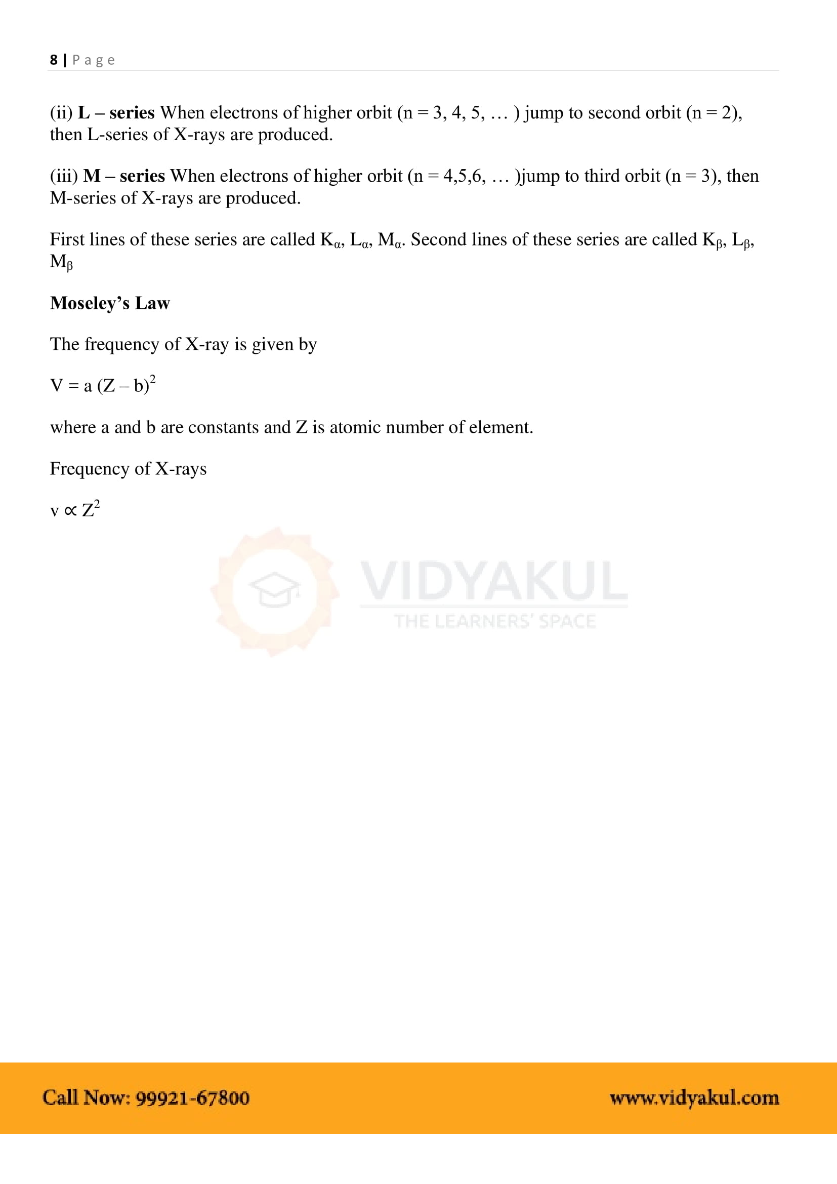Dual Nature of Radiation and Matter Class 12 Physics Notes Part - 9
