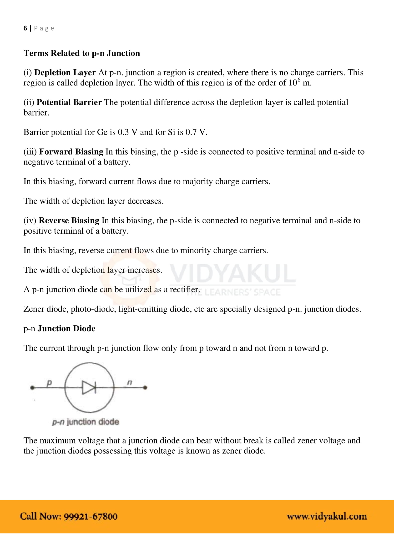 Class 12th Physics Semiconductor Electronics Materials NCERT Notes