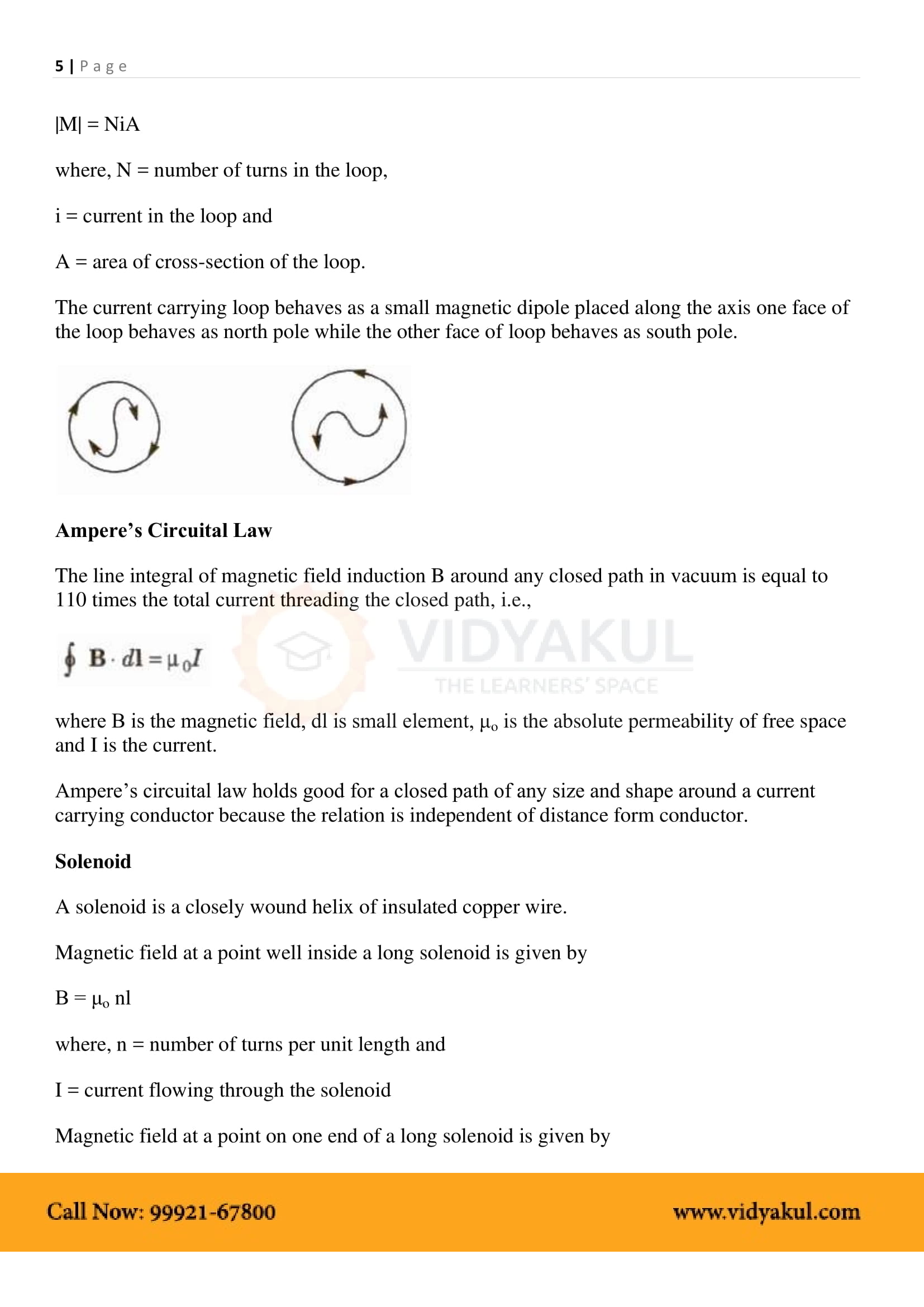 Moving Charges and Magnetism Class 12 Physics Notes Part - 6