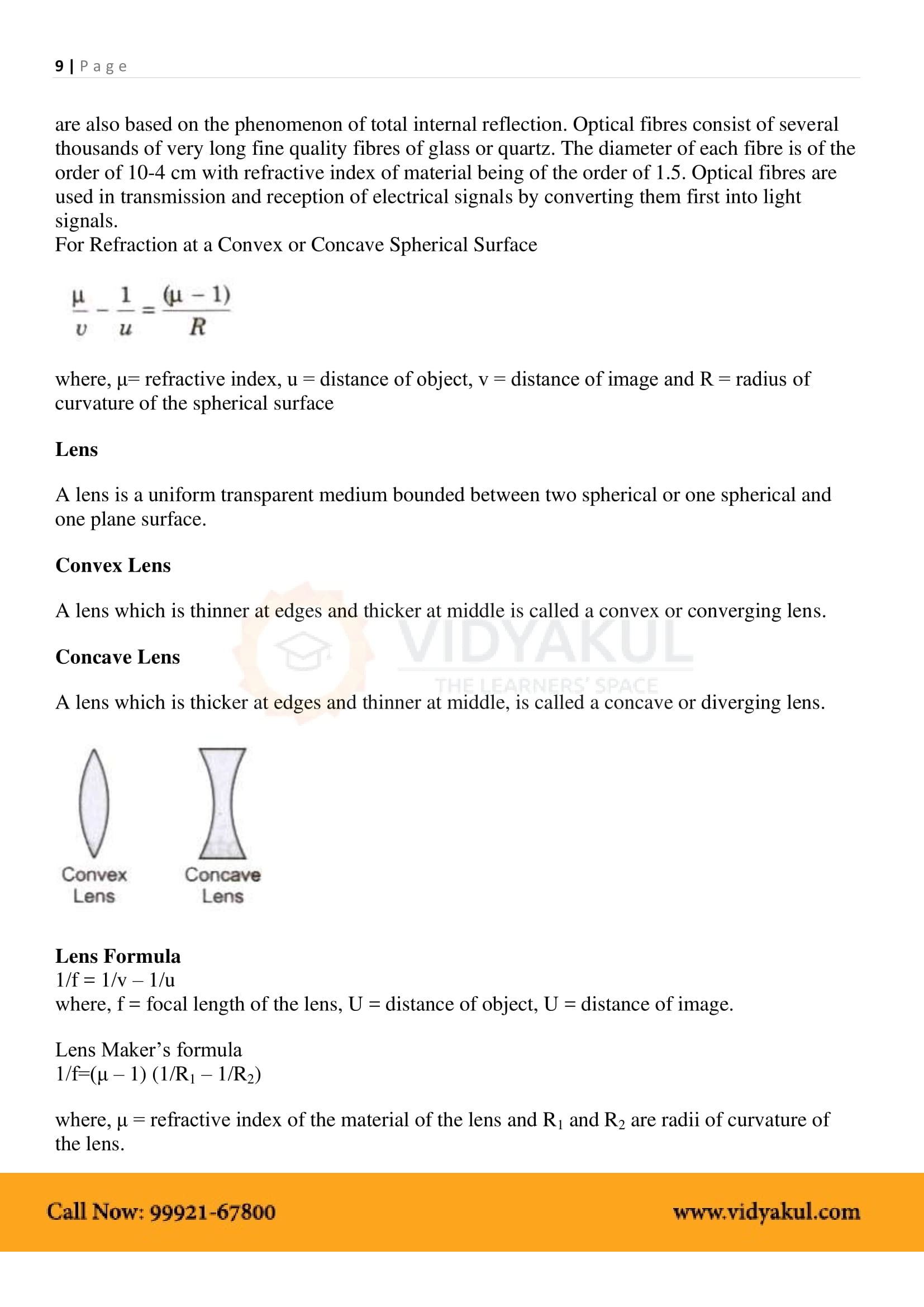 Ray Optics and Optical Instruments Class 12 Physics Notes Part - 10