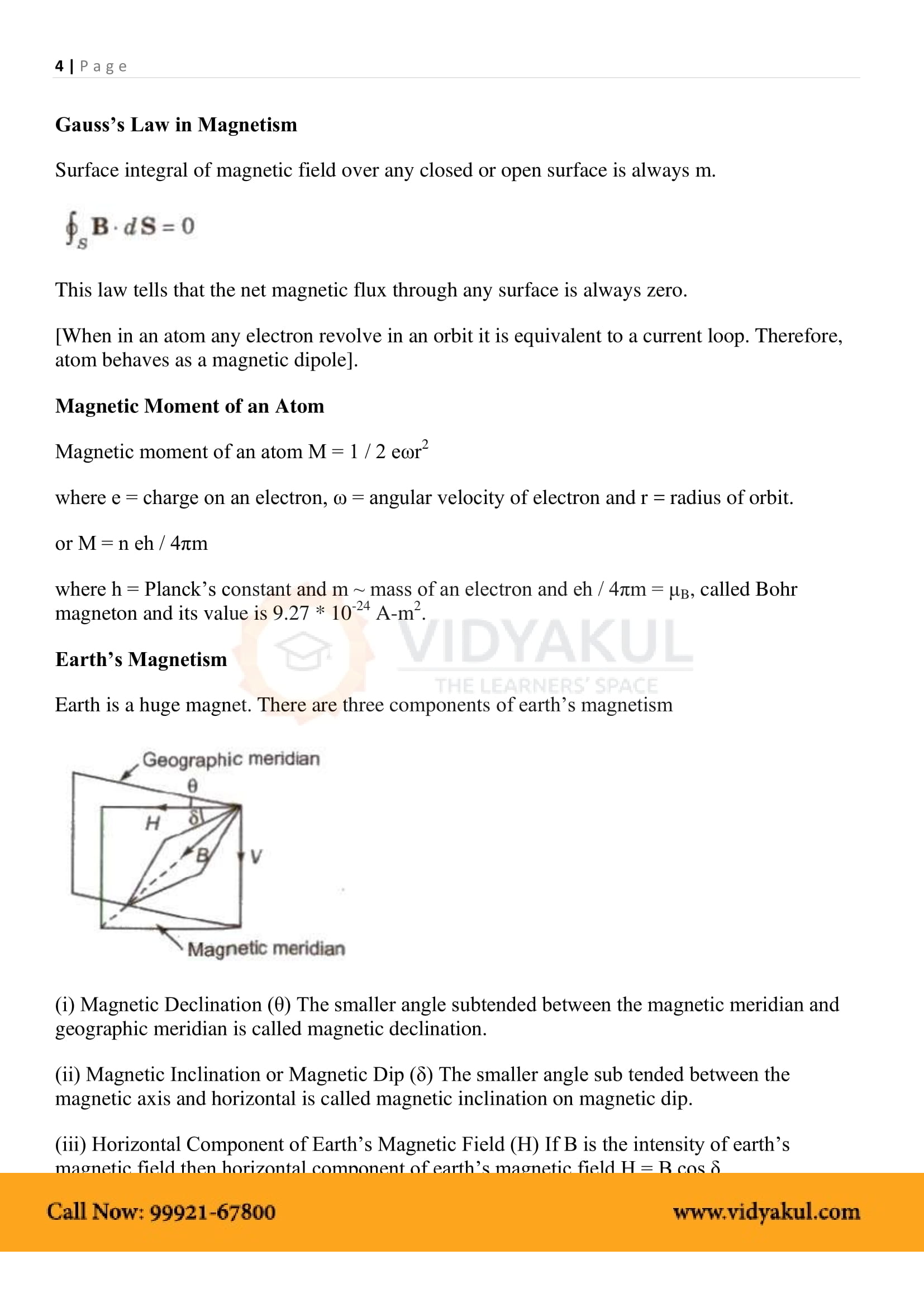 Magnetism and Matter Class 12 Physics Notes Part - 5