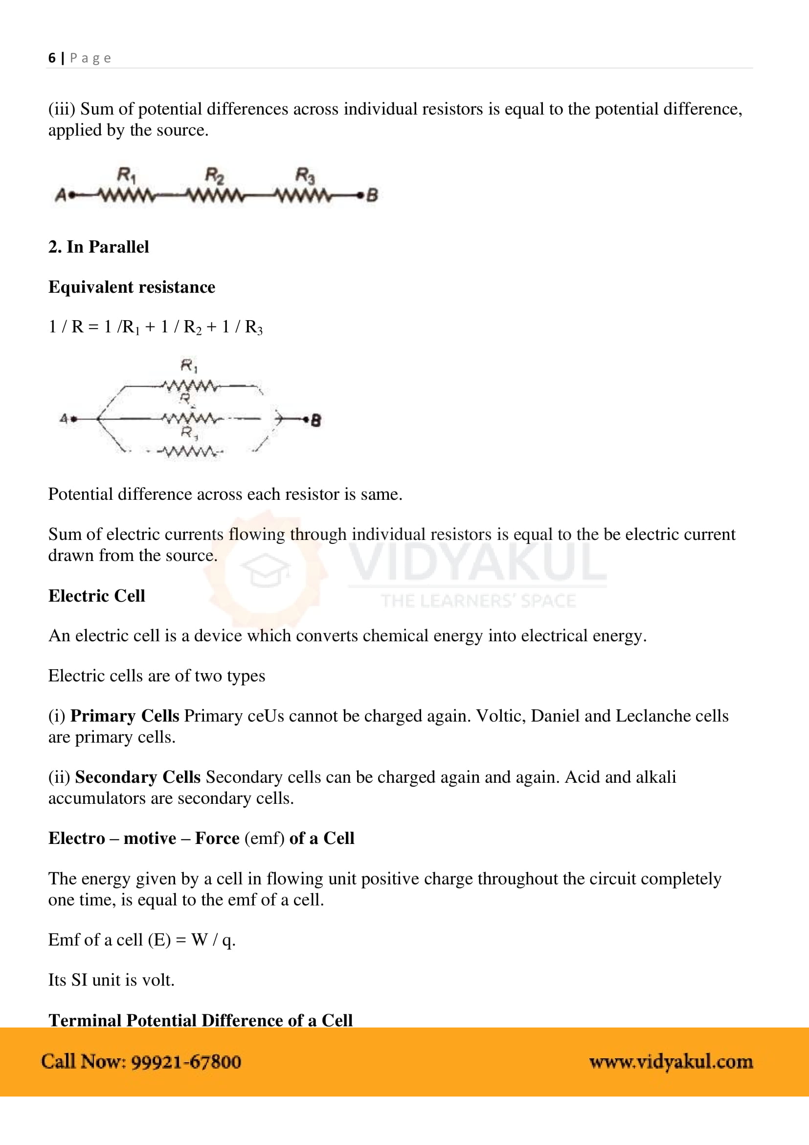 Static Electricity Class 8 Notes Pdf