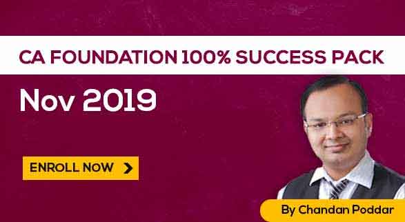 CA Foundation 100% Success Pack Nov 2019
